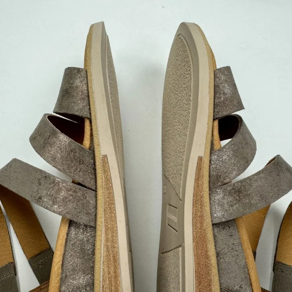 Garnet Hill Luna‎ Sport Sandals Women 38 US 8 NWOB $169 Zip Closure Wedge